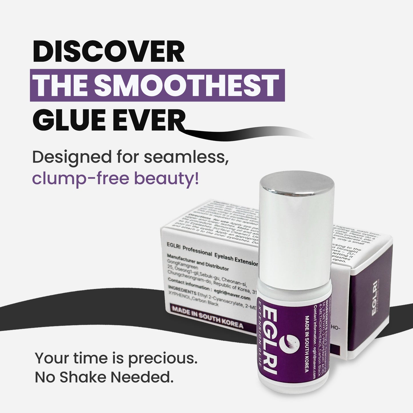 EGLRI's Premium Lash Extension Glue - 0.17 Fl.oz (5ml) | 2-Pack Bundle Deal